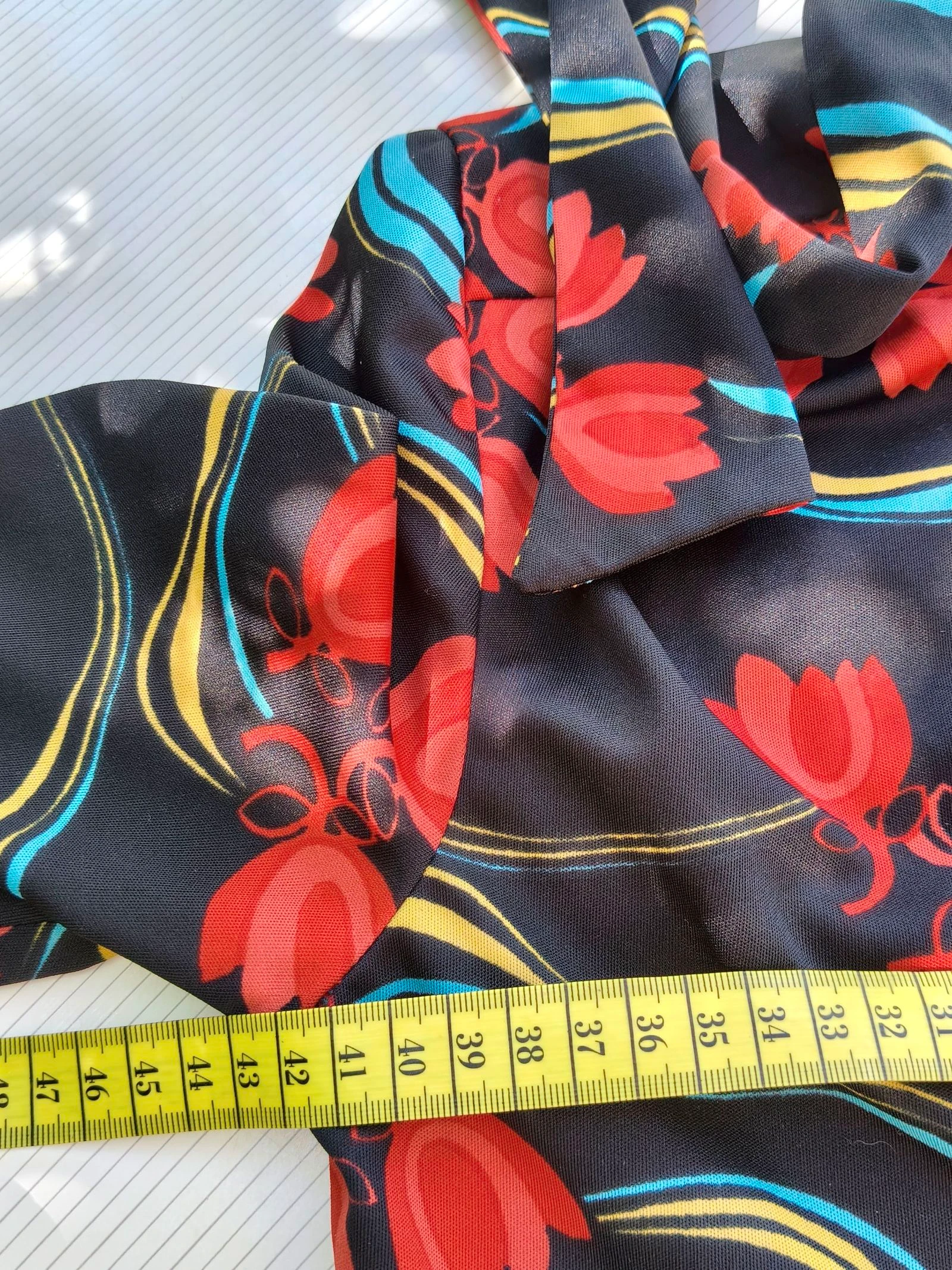 Vintage Bloemenjurk met Strik Burca Maat 42 – photo 12